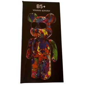B5 Plus‎ Bearbrick Style Wireless Speaker Colorful Splash Design